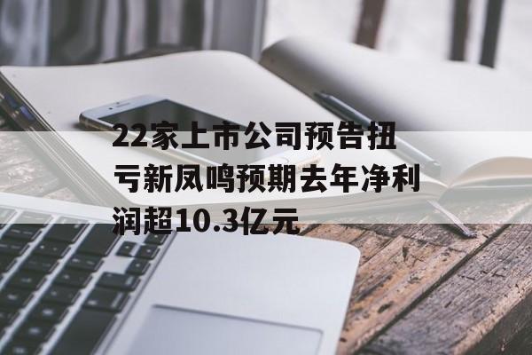 22家上市公司预告扭亏新凤鸣预期去年净利润超10.3亿元